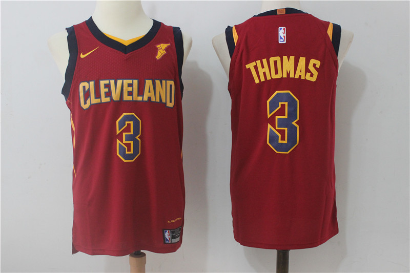 Men Cleveland Cavaliers #3 Thomas Red NBA Jerseys